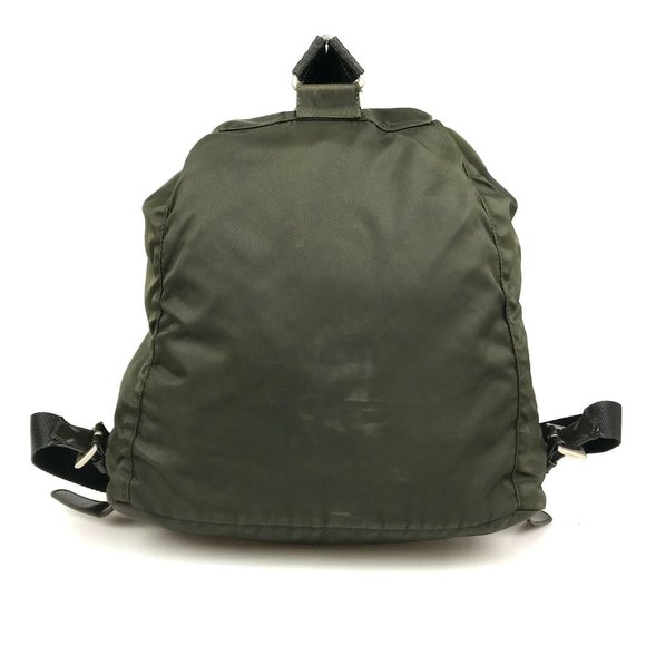 Authentic Prada Backpack Bag Khaki Nylon. BONUS, I added a Prada dust bag! - Picture 4 of 13